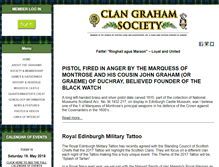Tablet Screenshot of clangrahamsociety.org